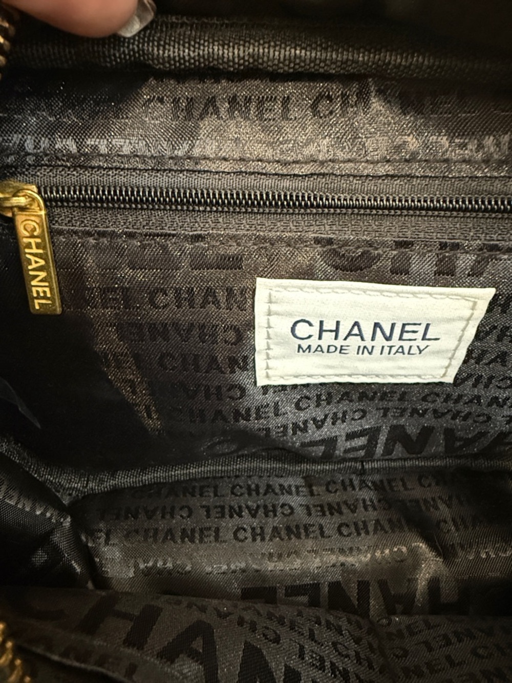 Chanel GWP Black Denim Crossbody Bag brass hardware - Picture 11 of 12